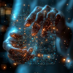 Poster - Human Hands Interacting with Holographic Display