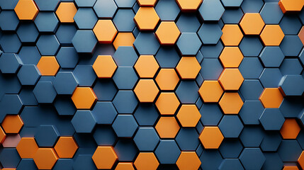 Colorful hexagon concept as background  