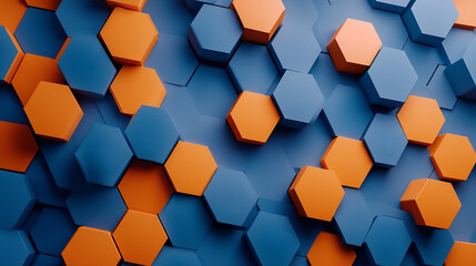 Poster - Colorful hexagon concept as background  