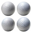 © beast01 - Set of golf balls on an isolated transparent background. Golf game inventory concept.