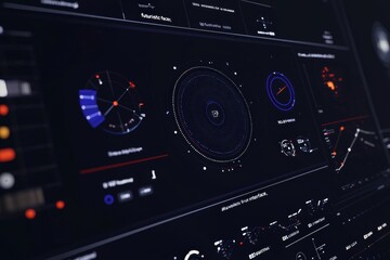 Fototapete - HUD Elements, graphic elements of game interfaces