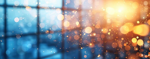 Fototapete - a captivating abstract image showcasing colorful bokeh lights against a blurred background, creating