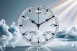 © Creative-Bundles - amazing and beautiful clock time running view By Ai Generated