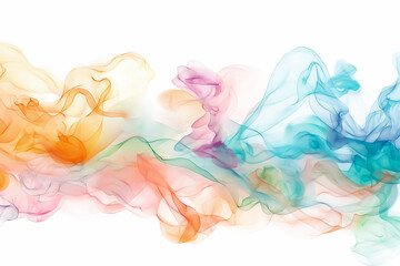 Poster - This design features a harmonious blend of soft, colorful swirls and flowing shapes, creating an uplifting and calm background perfect for various uses