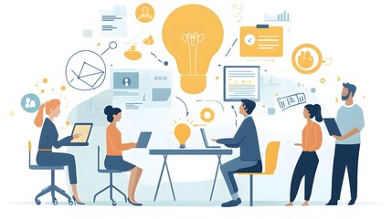 Poster - A Team of Four Working Together and Generating New Ideas