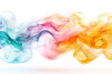 Poster - This design features flowing waves of colorful smoke in shades of blue, pink, and orange, creating an energetic and dynamic background perfect for various creative uses