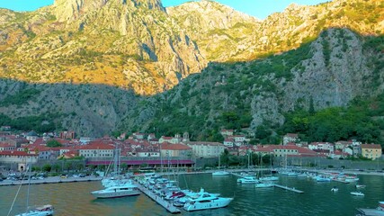 Wall Mural - discover the breathtakingly beautiful landscape of kotor, montenegro, where you can find serene wate