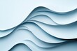 © volga - Abstract blue waves paper art background