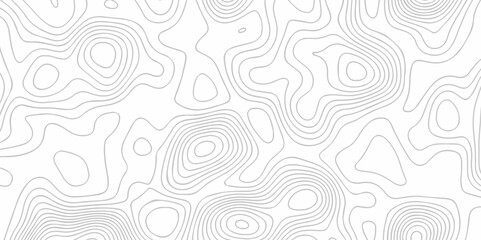 Wall Mural - Abstract topographic White wave paper curved reliefs. Topographic map patterns, topography line map. Abstract white topography vector background. Contour maps. Vector illustration.