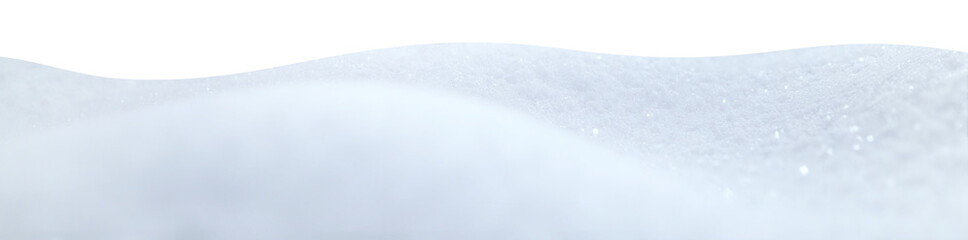 isolated snow hills landscape. winter snowdrift background.