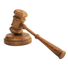 Poster - This wooden gavel is lying on a sound block, symbolizing law, justice, and legal decisions