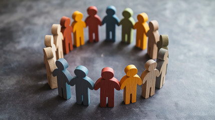dei, diversity equity and inclusion concept. people figures in various settings. team work, diverse 