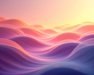 Wall Mural - purple yellow wave elements abstract background