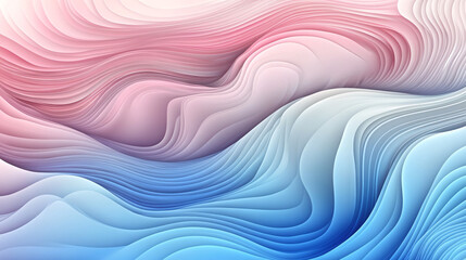 Wall Mural - Abstract Wave Pattern with Pink and Blue Gradient