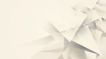 Poster - Abstract modern background featuring white and gray tones with a halftone design pattern