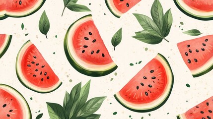 watermelon pattern background