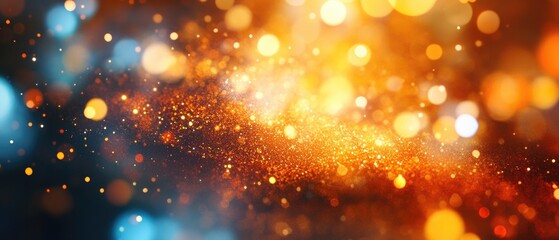 Poster - Abstract background featuring an explosion of bokeh lights