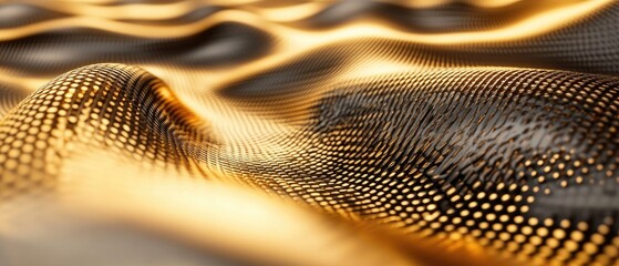 Poster - Abstract 3D background featuring stunning golden structures