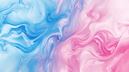 Poster - Pastel Liquid Pink and Blue Background Illustration for Wallpaper Texture