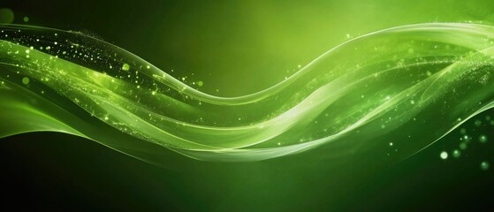 Poster - Green themed abstract background suitable for design purposes