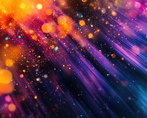 Poster - Vibrant particles in an abstract design