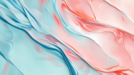 Poster - Pastel graphic illustration featuring a glossy finish This beautifully painted abstract surface design includes banners and copy space for text serving as an appealing background texture