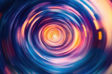 Poster - Stunning abstract background illustration featuring radial motion Blurred whirlpool effect with circular dynamics Vibrant graphic design ripple movement for your creative projects