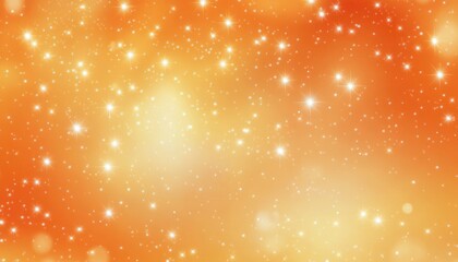 Poster - light orange 2d cartoon backdrop featuring twinkling stars blurred abstract design with a gradient i