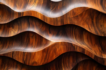 Dark wooden wave-like texture creates a beautiful abstract background.