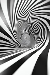 Poster - Abstract black and white striped background creating a captivating optical illusion