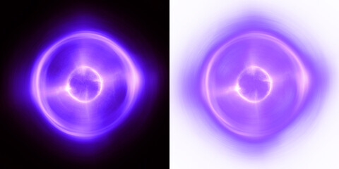 Poster - radiant purple orb. mystical purple energy with a radiant core for enchanting graphic projects. isol