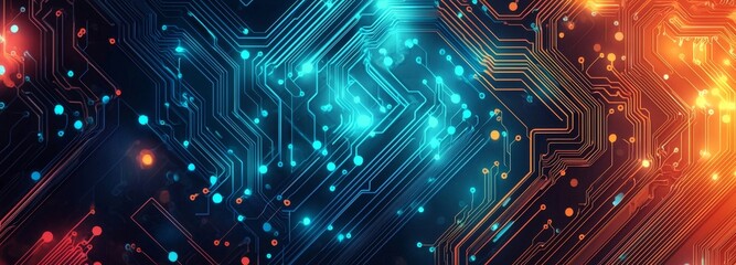 Modern background with abstract technology network communication concept