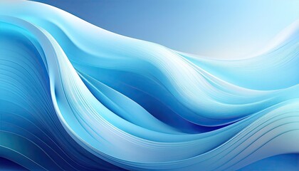 Supple light blue abstract poster banner backdrop with a blue-white pastel gradient background.