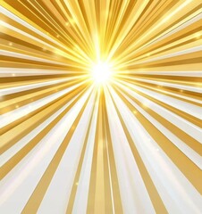 Wall Mural - light effects with golden glowing effects on a transparent background. solar flare with beams and sp