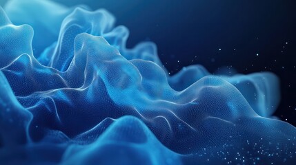 Poster - Modern digital abstract 3D background. Copy space. Based on Generative AI