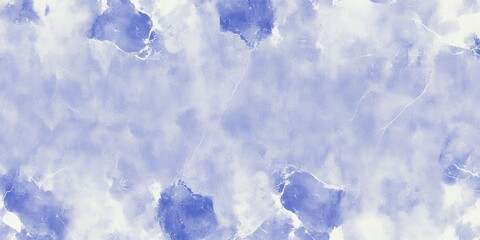 Canvas Print - Abstract blue and white watercolor background.