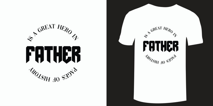 father  t shirt design typhography