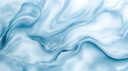Aufkleber - The image is a blue and white abstract painting of a wave. The blue and white colors create a calming and serene mood, while the wave's shape and texture evoke a sense of movement and energy