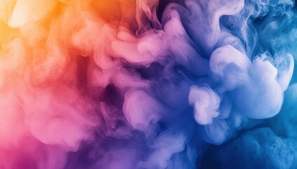 Canvas Print - Abstract colorful smoke in water