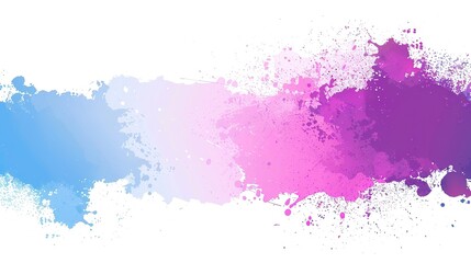 Sticker - Color_ink_gradient_brush_splashes_banner_background