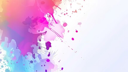 Sticker - Color_ink_gradient_brush_splashes_banner_background