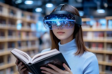 Aufkleber - A digital book fair in virtual reality, where attendees browse holographic books and interact with authors in a fully immersive environment