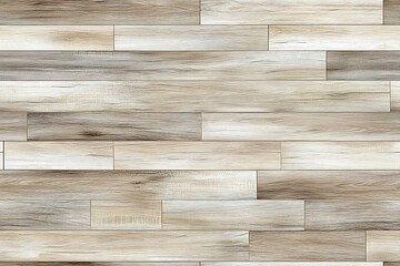 Canvas Print - Light Wood Plank Texture Background, Seamless Pattern