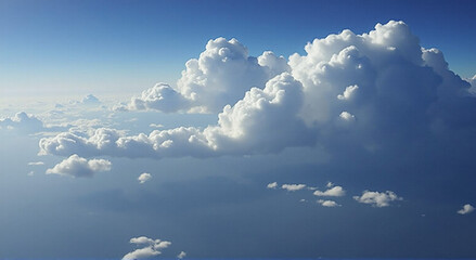 Wall Mural - clouds over the sea