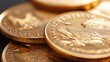 © Roman - Macro shot of gold coins on the table