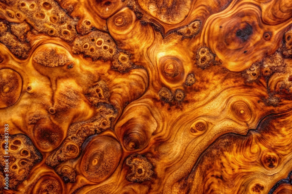 Burl Material Stunning Burl Wood Texture with Rich Grains and Unique Patterns for ...