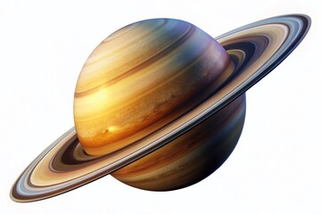 Wall Mural - stunning saturn planet illustration with transparent background for creative projects and designs