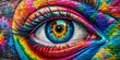 © Danicha - Unique Eyeball Graffiti Artwork on Urban Wall Showcasing Colorful and Creative Street Art Design
