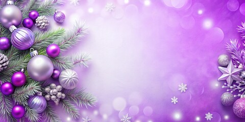 Sticker - purple christmas background