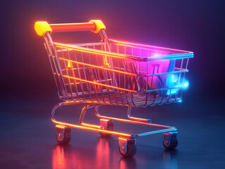 Aufkleber - User-friendly Cyber Monday shopping cart design illustrations to streamline the checkout process and reduce cart abandonment